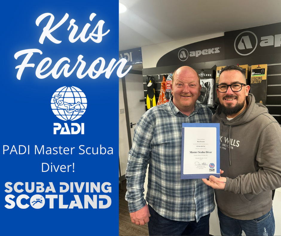 ⭐PADI Master Scuba Diver Kris Fearon⭐