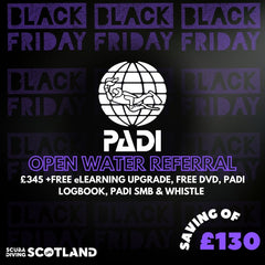 BLACK FRIDAY SALE - PADI Open Water Referral Course Package 2025